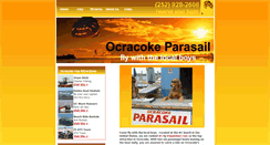 Desktop Screenshot of ocracokeparasail.com