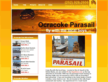 Tablet Screenshot of ocracokeparasail.com